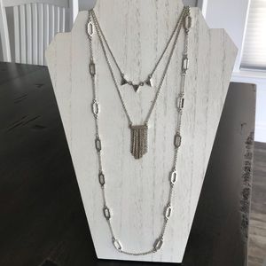 Lucky Brand Silver Layered Necklace